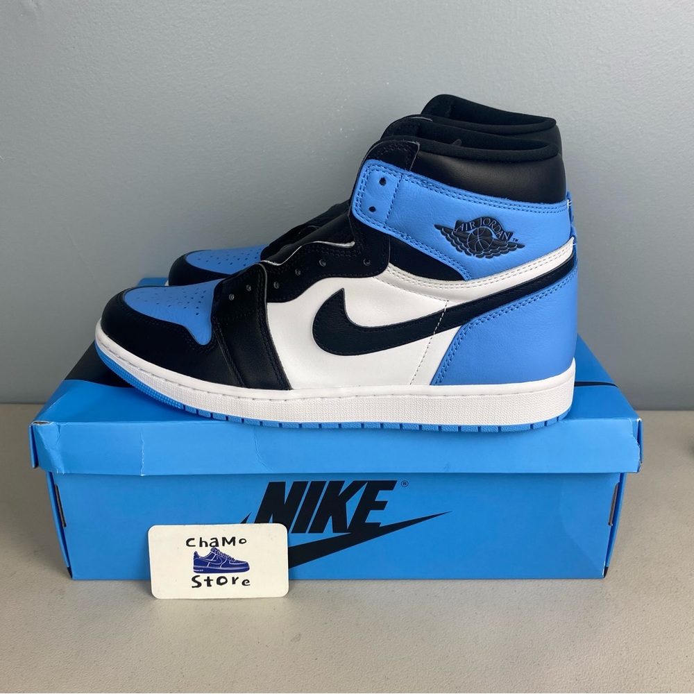 Nike Air Jordan 1 Retro High OG UNC Toe University Blue DZ5485-400 Men Sz 12 - Picture 3 of 10